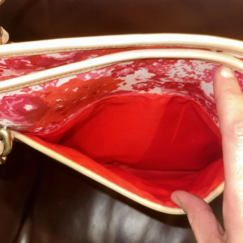 New Coach Peyton Floral Leather Zip Top Tote **Read description** - Picture 5 of 16